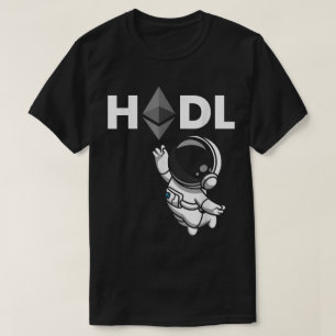 Camiseta Diseño de astronauta cripto HODL Ethereum