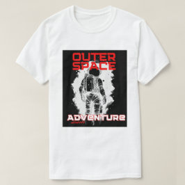 Camiseta Diseño de astronauta flotando en el espacio exteri