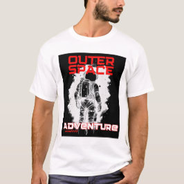 Camiseta Diseño de astronauta flotando en el espacio exteri