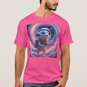 Camiseta Diseño de astronauta galáctico Axolotl espacial Ka