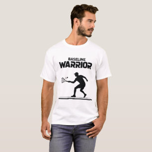 Camiseta Diseño de atleta de tenis guerrero de línea de bas