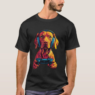 Camiseta Diseño de auriculares para juegos de amantes de Vi