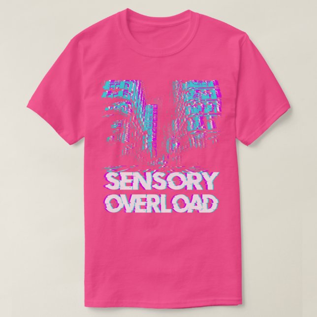 Camiseta diseño de autismo de sobrecarga sensorial (Diseño del anverso)