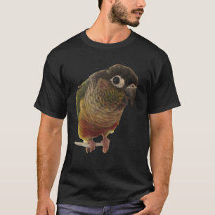 Camiseta Diseño de ave de loro de garrillo verde