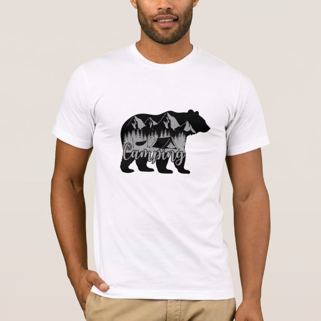 Camiseta Diseño de aventura de camping rústico (Anverso)