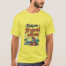 Camiseta Diseño de aventura de futuros viajes