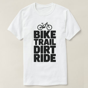 Camiseta Diseño de aventura de silueta de ciclismo de monta