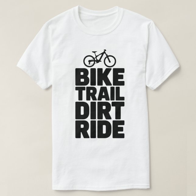 Camiseta Diseño de aventura de silueta de ciclismo de monta (Diseño del anverso)
