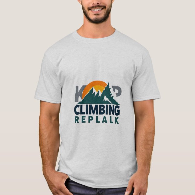 Camiseta Diseño de aventuras de replak de escalada (Anverso)