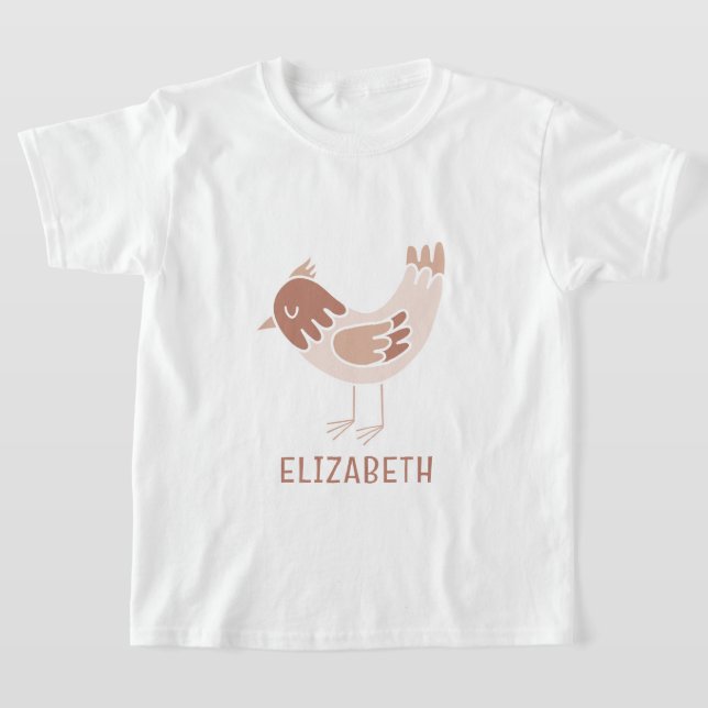 Camiseta Diseño de aves moderno y moderno (Distribución)