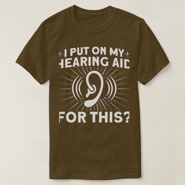 Camiseta Diseño de ayuda auditiva para lenguaje de Rótulo L (Diseño del anverso)