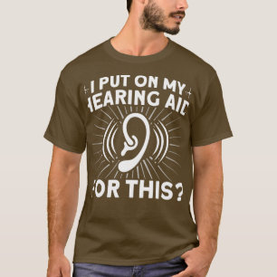 Camiseta Diseño de ayuda auditiva para lenguaje de Rótulo L