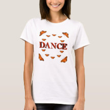 Diseño de baile con mariposas