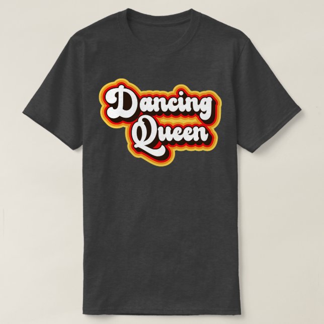 Camiseta Diseño de baile retro 70 (Diseño del anverso)