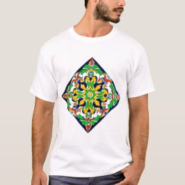 Camiseta Diseño de Baldosa de Terracota Talavera Mexicana N