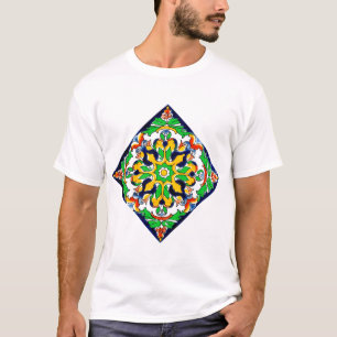 Camiseta Diseño de Baldosa de Terracota Talavera Mexicana N