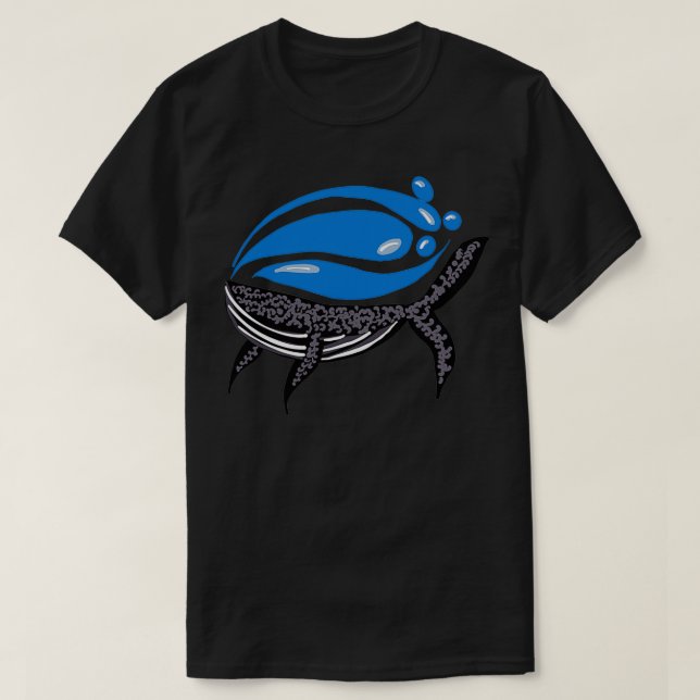 Camiseta Diseño de ballenas de nieve (Diseño del anverso)