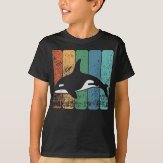 Camiseta diseño de ballenas orca, ballena asesina