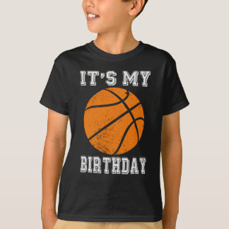 Camiseta Diseño de baloncesto de cumpleaños