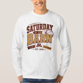 Camiseta Diseño de Baloncesto del Sábado en el Granero