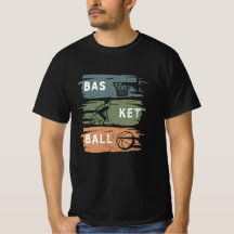 Diseño de baloncesto genial con 3 colores