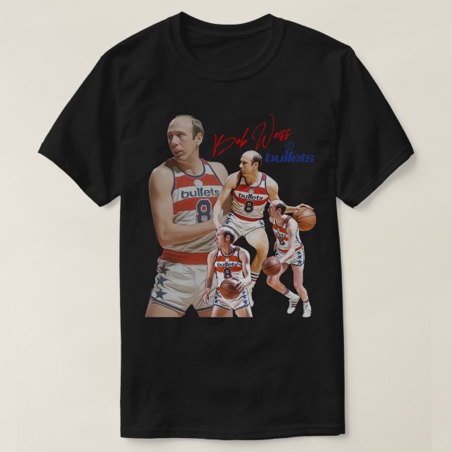 Camiseta Diseño de baloncesto perdido de Bob Weiss (Diseño del anverso)
