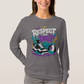 Camiseta Diseño de Baloncesto Respect The Drip