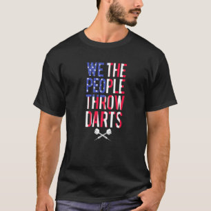 Camiseta Diseño de bandera americana de dardos para lanzar
