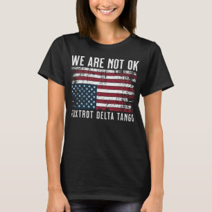 Camiseta Diseño de bandera anti Trump, no estamos bien