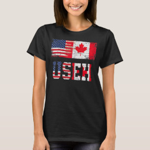 Camiseta Diseño de Bandera Canadiense de Useh Leaf