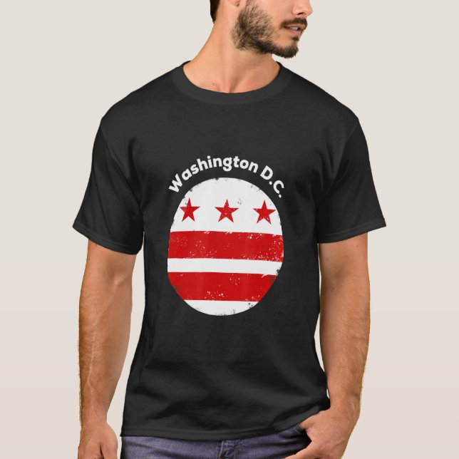 Camiseta Diseño De Bandera Dc De Guay Washington Para Todas (Anverso)
