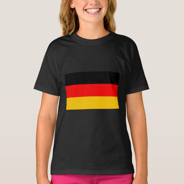 Camiseta Diseño de bandera de Alemania (Anverso)