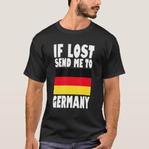 Camiseta Diseño de bandera de Alemania Si se pierde envíame