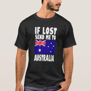 Camiseta Diseño de bandera de Australia Si se pierde, envía