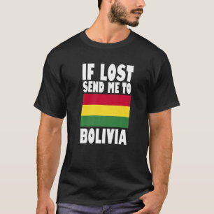 Camiseta Diseño de bandera de Bolivia Si se pierde envíame