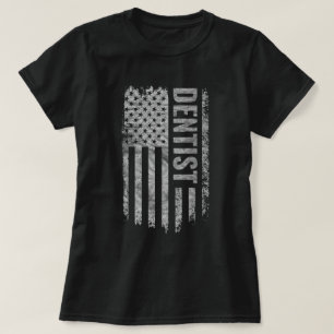 Camiseta Diseño de bandera de EE. UU. angustiado para denti