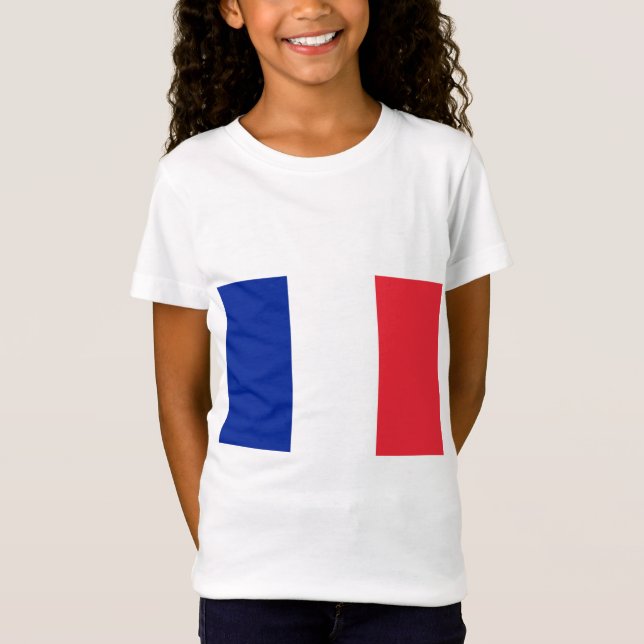 Camiseta Diseño de bandera de Francia (Anverso)