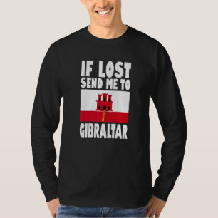 Camiseta Diseño de bandera de Gibraltar Si se pierde envíam