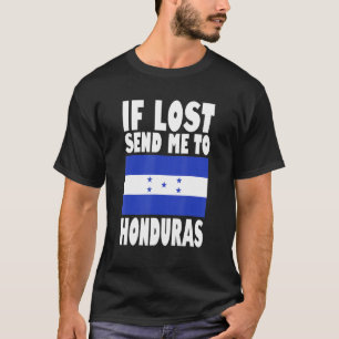 Camiseta Diseño de bandera de Honduras Si se pierde, envíen