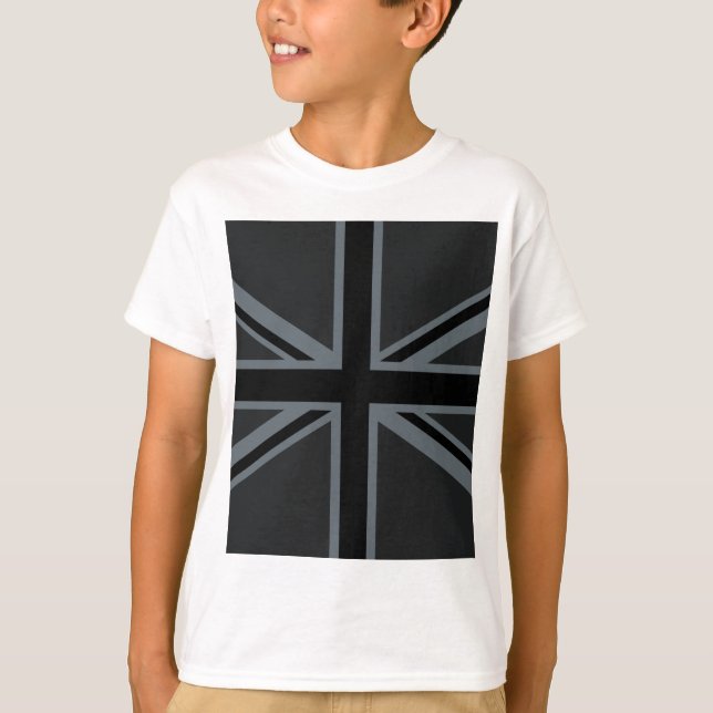 Camiseta Diseño de bandera de la unión negra (Anverso)