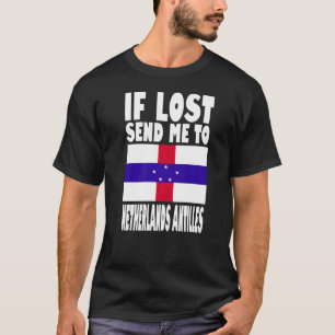 Camiseta Diseño de bandera de las Antillas Neerlandesas Si 