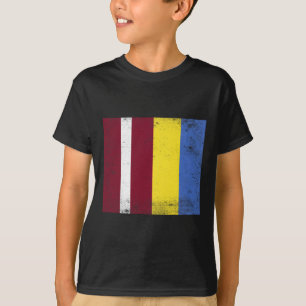 Camiseta Diseño de bandera de Letonia Ucrania Orgullo Letón