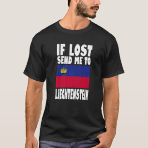 Camiseta Diseño de bandera de Liechtenstein Si se pierde, e