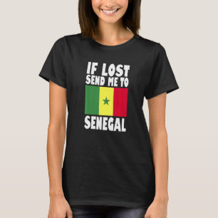 Camiseta Diseño de bandera de Senegal Si se pierde envíame