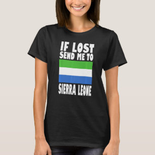 Camiseta Diseño de bandera de Sierra Leona Si se pierde, en