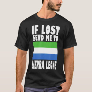 Camiseta Diseño de bandera de Sierra Leona Si se pierde, en