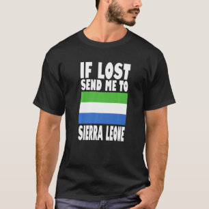 Camiseta Diseño de bandera de Sierra Leona Si se pierde, en