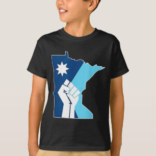Camiseta Diseño de bandera del estado rebelde de Minnesota