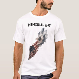 Camiseta Diseño de bandera estadounidense en tributo al Día