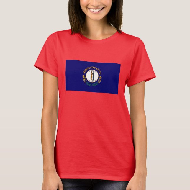 Camiseta Diseño de bandera estatal de Kentucky (Anverso)